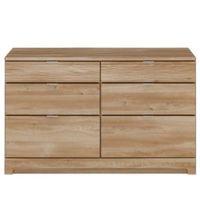 Noah Brown 6 Drawer Chest (H)740mm (W)1200mm