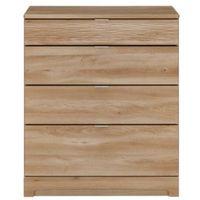 noah brown 4 drawer chest h940mm w800mm