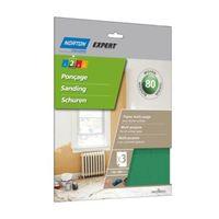 Norton 80 Medium Sandpaper Sheet Pack of 3