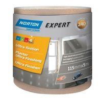 norton expert 240 grit sandpaper roll l5m w115mm