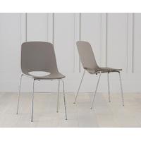 Nordic Chrome Leg Mink Chair