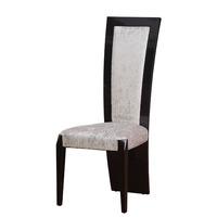 Nouvaro Dining Chair In Fabric With Beech Wood And Black Gloss