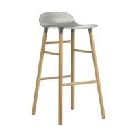 Normann Copenhagen Form Barstool 75 cm grey/oak