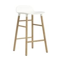 Normann Copenhagen Form Barstool 65 cm white/oak