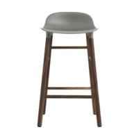 Normann Copenhagen Form Barstool 65 cm grey/walnut