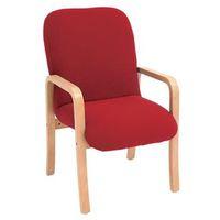 NOVA BEECH VENEER VISITOR ARMCHAIR G5 GARNET - WXDXH: 490 X 530 X 880