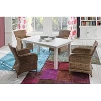 Nova Solo Halifax White Dining Table - Extending