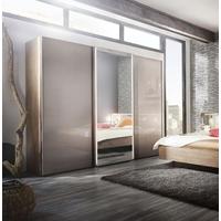 Nolte Ipanema Wood and Mirror Sliding Wardrobe with LED Light Band