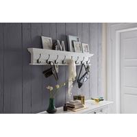 nova solo halifax white coat rack 8 hook