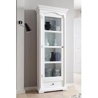 nova solo provence white cabinet glass