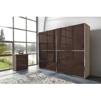 Nolte Attraction Glass Hinged Wardrobe with One Horizontal Door Trim