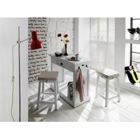 Nova Solo Halifax White Kitchen Table - 2 Stool