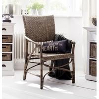 Nova Solo Wickerworks Jester Natural Black Wash Rattan Chair (Pair)