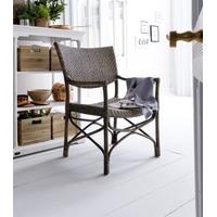 nova solo wickerworks squire natural black wash rattan chair pair