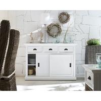 Nova Solo Halifax White Buffet - Sliding Door