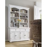 nova solo provence white hutch cabinet