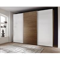 nolte attraction wood and glass sliding wardrobe