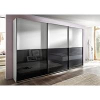 nolte attraction plain and glass doors top and bottom sliding wardrobe