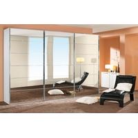 Nolte Attraction Glass Sliding Wardrobe with Five Horizontal Door Trims