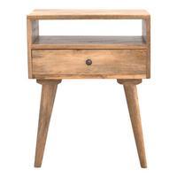 Nordic 1 Drawer Bedside Table, Natural