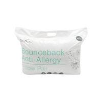 Non allergenic bounce back spiral bound fibre pillows - 2 pack - White