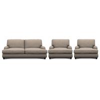 notting hill fabric 3 seater and 2 armchair suite stallion oyster