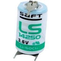 Non-standard battery 1/2 AA U solder pins Lithium Saft LS 14250 3PFRP 3.6 V 1200 mAh 1 pc(s)