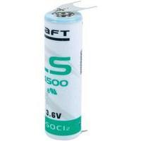 non standard battery aa u solder pins lithium saft ls 14500 3pf 36 v 2 ...