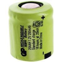 Non-standard battery (rechargeable) 1/3 AA Flat top NiMH GP Batteries GP25AAH 1.2 V 250 mAh