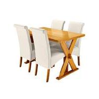 Norfolk Dining Table and 4 Siena Chairs