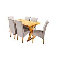 Norfolk Dining Table and 6 Siena Chairs