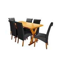 Norfolk Dining Table and 6 Siena Chairs