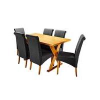 Norfolk Dining Table and 6 Siena Chairs