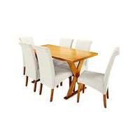 Norfolk Dining Table and 6 Siena Chairs