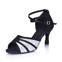 non customizable womens dance shoes ballroomlatinsalsa satinsparkling  ...