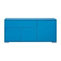 Novi Blue Finish 3 Door Sideboard With 1 Drawer