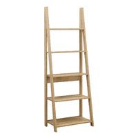 nordic ladder bookcase oak