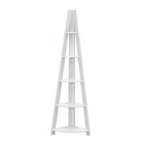 nordic corner bookcase white