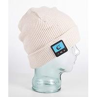 Nordic Smart Beanie - Bluetooth Hat HD Speakers & Mic - Cream Rib Design With Turn-Up