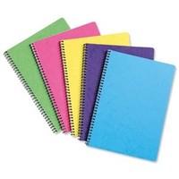 Notebook Sidebound Ruled 90gsm 120 Pages A4 Assorted C [Pack 10]