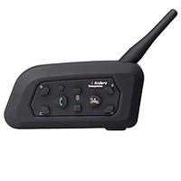 No Press Button Talk V6 1200M BT3.0 Siri Voice Control 120KM/H DSP Handsfree Full Duplex Motorcycle BT Interphone