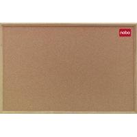 nobo classic cork board with wood frame 1800 mm x 1200 mm