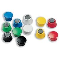 Nobo Magnetic Drawing Pins Round Plastic Diameter 18mm Assorted [Pack of 12]
