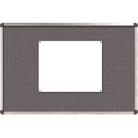 Nobo Office Noticeboard Felt with Fixings and Aluminium Frame W1800xH1200mm Grey