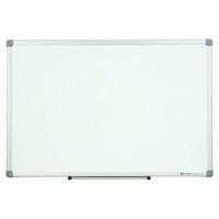 Nobo Nano Clean Steel Whiteboard (30% Increased Erasability, Magnetic, Accessories Included) - Large (1200 x 900 mm), Aluminium Trim