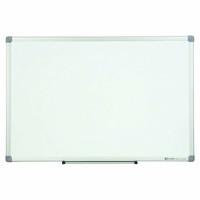 Nobo Nano Clean Steel Whiteboard (30% Increased Erasability, Magnetic, Accessories Included) - Medium (900 x 600 mm), Aluminium Trim