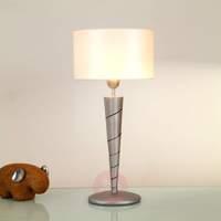 noble table lamp innovazione made of iron silver