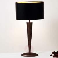 noble table lamp innovazione made of iron black