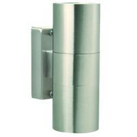 Nordlux Tin Twin Stainless Steel Outdoor Wall Light