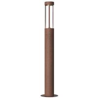 nordlux helix led corten garden post light